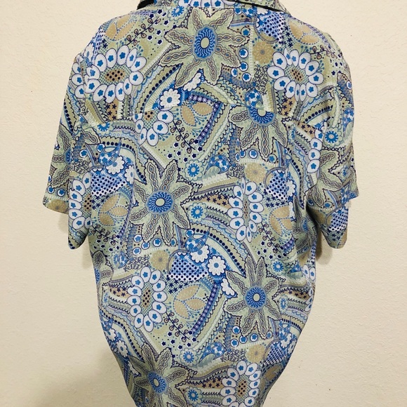 Paisley Floral Button Down Shirt - Picture 2 of 5